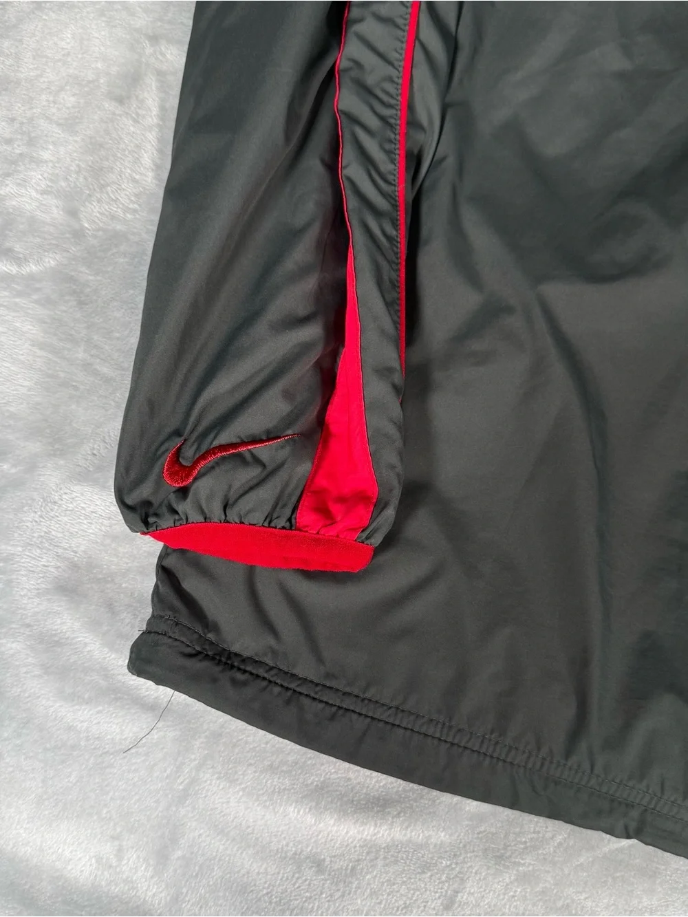 Nike Houston Texans On Field Windbreaker Jacket Mens L 1/4 Zip Gray